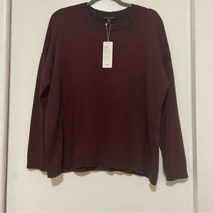 EILLEN Fisher Sweater Bordo Size Medium